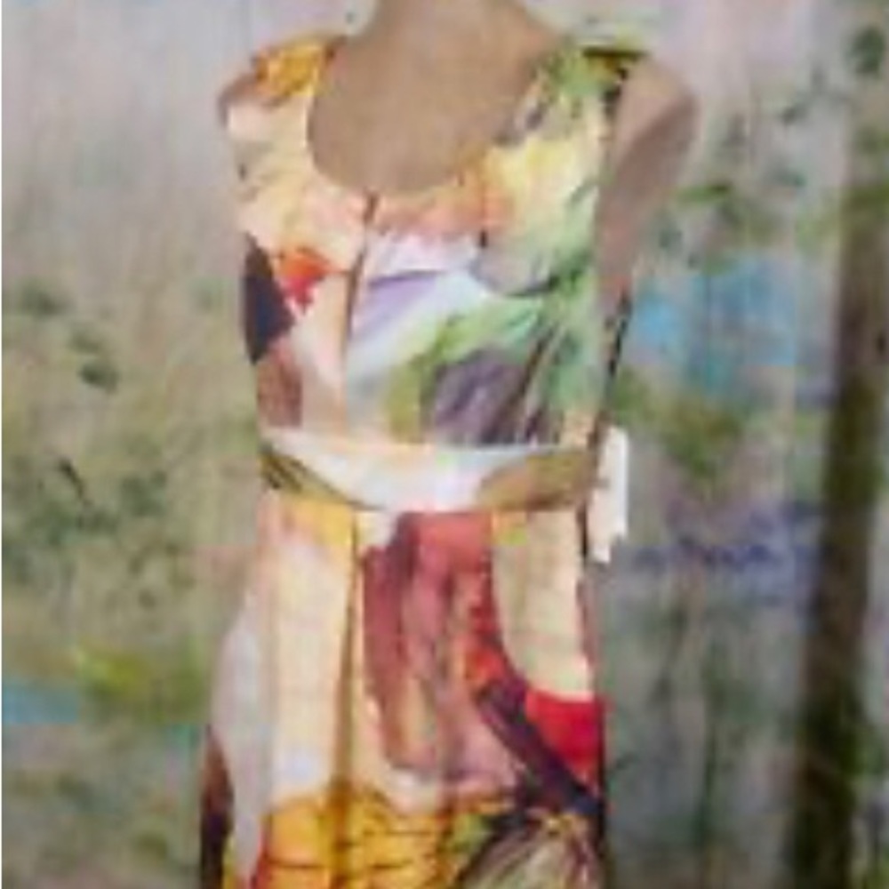 LEIFDOTTIR Floral silk dress. Size 0